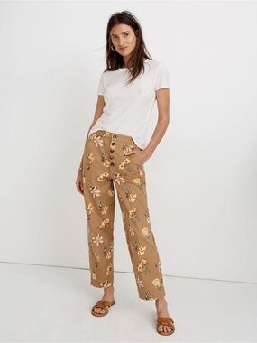 Madewell Greenwich Relaxed Pants in Hawaiian Hideaway Size 25 NWT